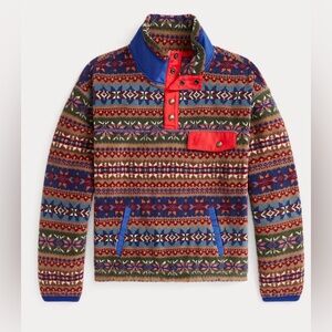 Polo Ralph Lauren Fair Isle Brushed Fleece Pullover Girls (8-10)